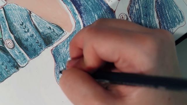 ? Рисую разворот в скетчбуке цветными карандашами и гуашью смотреть онлайн