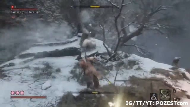 Snake Eyes Shirafuji, Sunken Valley, Sabimaru and Double Ichimonji Sekiro смотреть онлайн