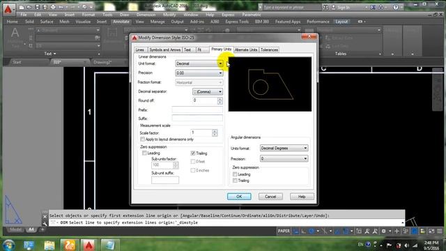 AutoCAD 2016 Dimension style problem - How to Fix ??? смотреть онлайн