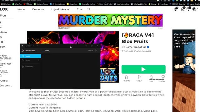Como Baixar e Colocar SCRIPT de Blox Fruits (PC/Computador) | Instalar e Usar Executor no Roblox смотреть онлайн