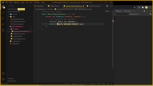 Code asynchrone avec JavaScript #07 La notion de base sur le Promise en javascript смотреть онлайн