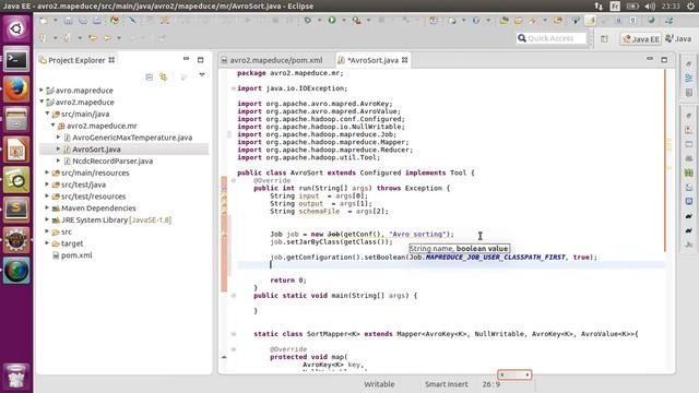 AVRO 10 : Sorting Avro MapReduce смотреть онлайн