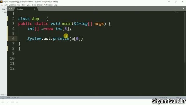 Array default size for their datatype in java || Shyam Sundar смотреть онлайн
