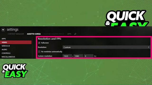How To Change Resolution in Assetto Corsa (Very EASY!) смотреть онлайн