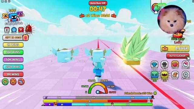 ГОНКИ НА СМУРФИКАХ В РОБЛОКС ! КЛИКАЙ ЧТОБЫ ДОГНАТЬ В ROBLOX ! Smurf Cat Race смотреть онлайн