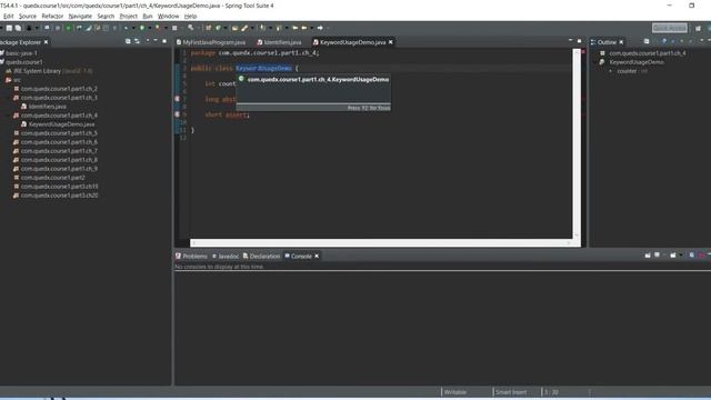 Java Fundamentals and OOP Part I (4 of 9) Keywords смотреть онлайн