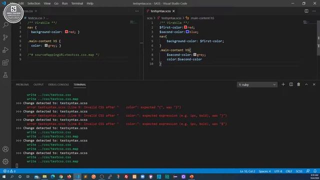 Sass Variable #5 смотреть онлайн