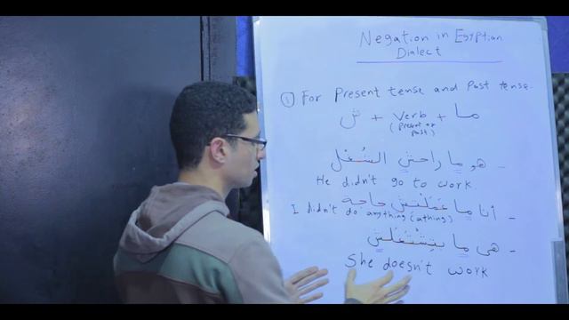 Learn Egyptian Arabic: How to make a negative sentence (negation in the Egyptian dialect) смотреть онлайн
