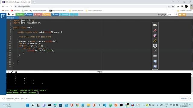 Star Pattern in Java || Pattern in java смотреть онлайн