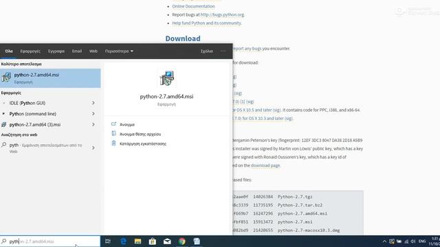 #01 Εγκατάσταση της python 2.7 смотреть онлайн