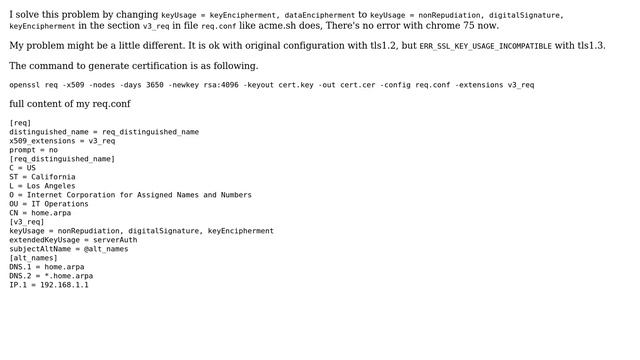 ERR_SSL_KEY_USAGE_INCOMPATIBLE Solution (2 Solutions!!)