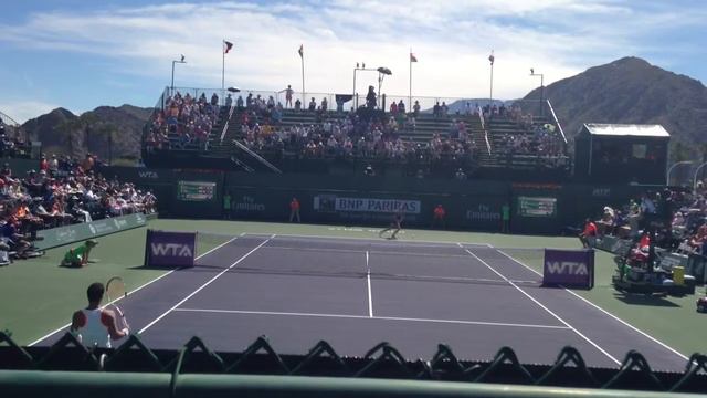 Cornet vs. Navarro (great backhand point!) смотреть онлайн
