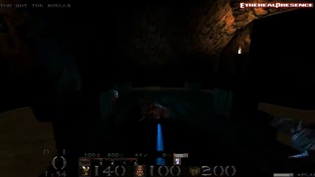 Quake (Darkplaces) E1M4 - The Grisly Grotto [Nightmare 100%] смотреть онлайн