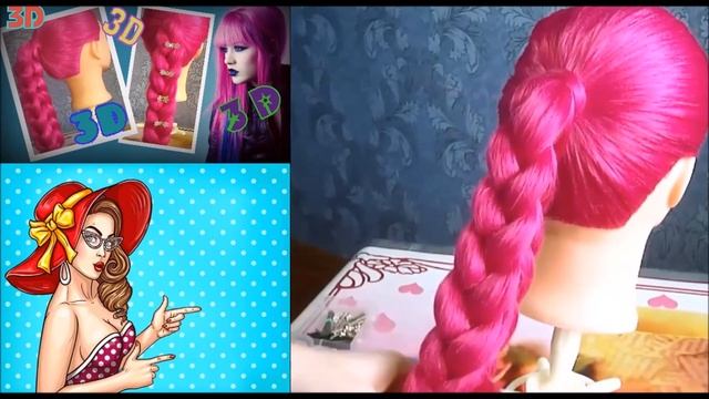 Три косы прически удивительные косы смотреть онлайн