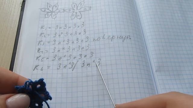 "Васильки" -Мотивы фриволите иглой ! часть1 смотреть онлайн