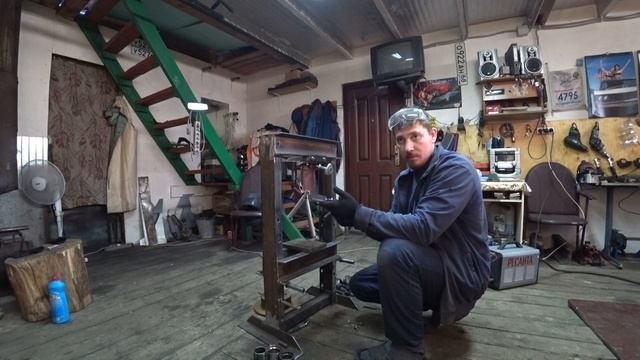 Самодельный Пресс из домкрата своими руками в гараже смотреть онлайн