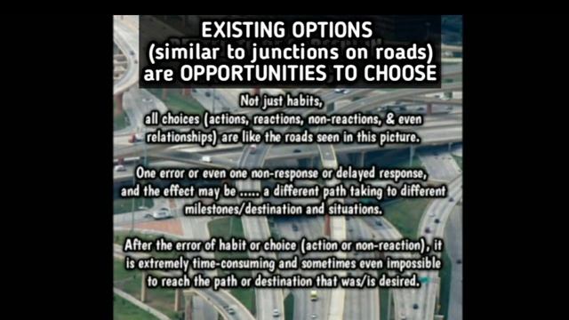 OPTIONS (to choose, act, react, not to react, relationships etc) PROVIDE or CREATE OPPORTUNITIES смотреть онлайн