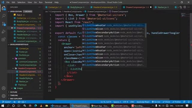 Make Portfolio Website With React And Material Ui| React Tutorial for beginners in hindi Greatcoder смотреть онлайн