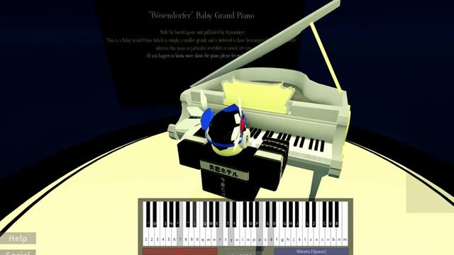 JoJo Golden Wind OP2 ~ Traitor's Requiem / Uragirimono no Requiem VIRTUAL PIANO ROBLOX смотреть онлайн