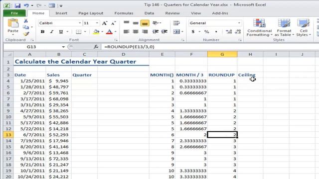 How to Calculate a Calendar Quarter for a Date смотреть онлайн