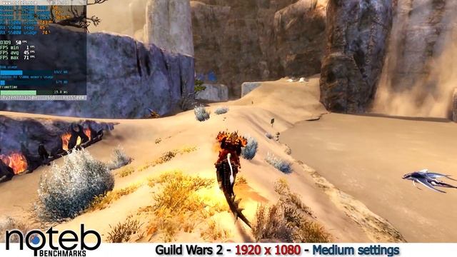 MSI Alpha 15 A3DD: Guild Wars 2 benchmark test (AMD Ryzen 7 3750H, Radeon RX 5500M) смотреть онлайн