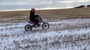 Питбайк Kayo 125 ПЕРВОЕ ЗИМНЕЕ ПАДЕНИЕ