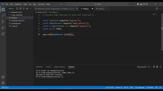 Create Rest API in Node Js & Express | Node Js & Express API Tutorial for Beginners -02 смотреть онлайн