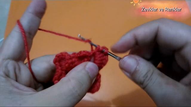 Tığ işi katlı çiçek yapılışı смотреть онлайн