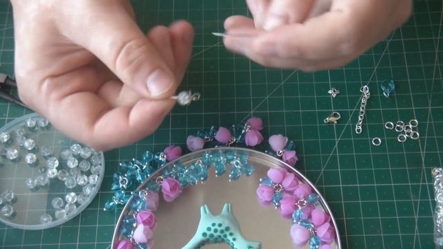 БРАСЛЕТ "РОЗОВОЕ ОБЛАКО" * МАСТЕР-КЛАСС * ПОЛИМЕРНАЯ ГЛИНА * POLYMER CLAY смотреть онлайн