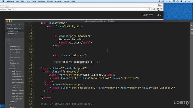 11 Refactoring category code part 1 - CMS CATEGORIES & MORE - PHP COURSE CMS PROJECT смотреть онлайн