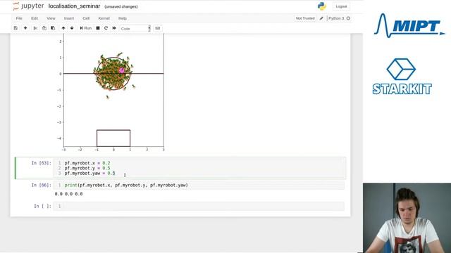 Локализация. Фильтр частиц. Компьютерное зрение в робототехнике, семинар №8. смотреть онлайн