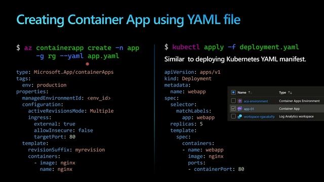 Container Apps using Kubernetes YAML ? смотреть онлайн