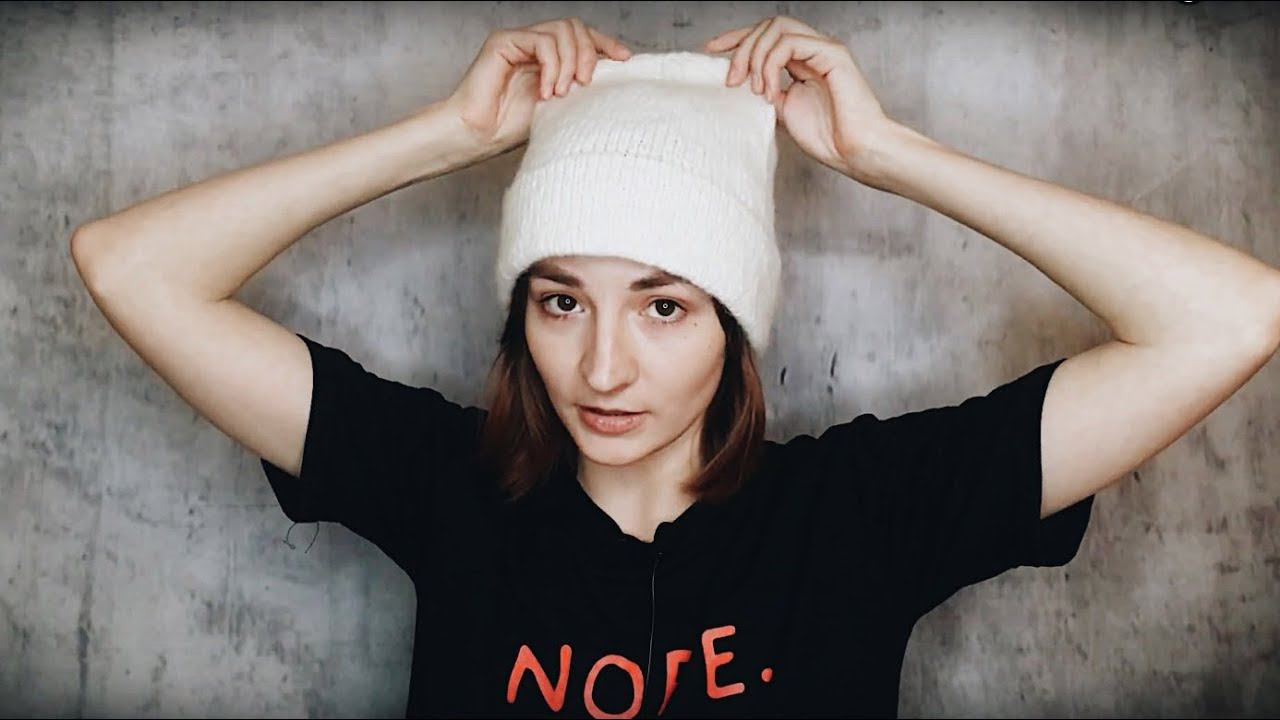 Мастер-класс ✨ Шапка спицами с фиксированным подворотом ✨ смотреть онлайн