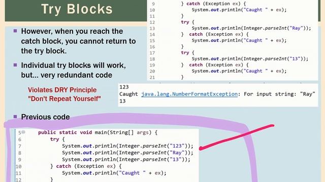 Exceptions 1 - Introduction to Try/Catch смотреть онлайн