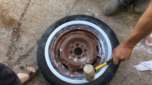 Установка флипперов - вайтбендов на Жигулевские диски