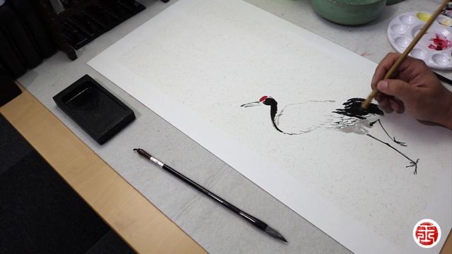 5 Simple Steps to Paint Red Crown Crane in Chinese Painting - Chinese Painting Tutorial and Demo смотреть онлайн