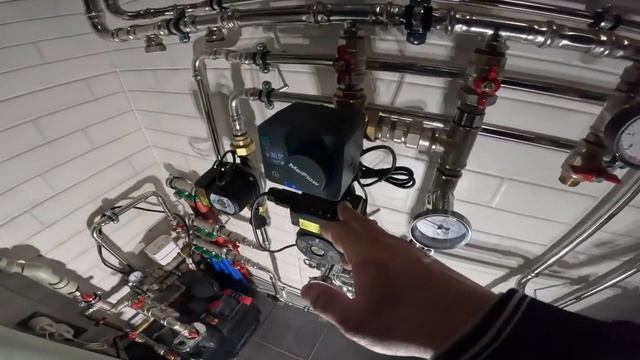 Отопление частного дома 100 кв. м. Только теплые полы. Котельная из нержавейки. смотреть онлайн