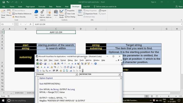 Learn Excel - Video 268- VBA FUNCTION INSTR & INSTRREV смотреть онлайн