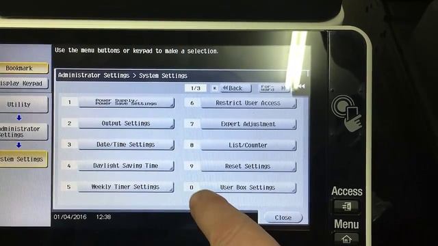 Konica Minolta bizhub: Enable Scan to USB смотреть онлайн