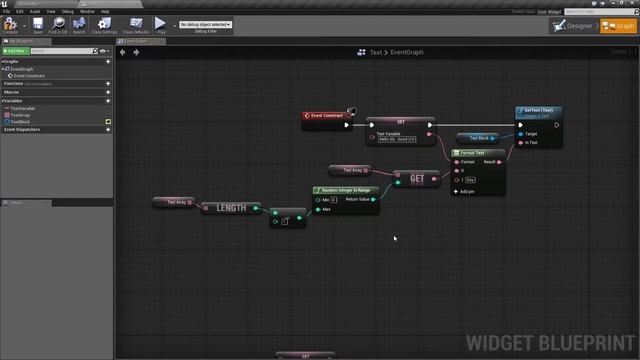 Что это? Переменная Text. UE4 Blueprints. смотреть онлайн