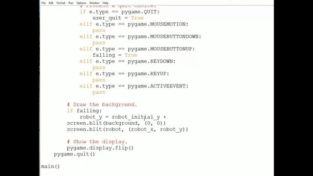 Realistic falling motion with pygame; No Music; Objects & Games with Python Chapter 9 Video 6 смотреть онлайн