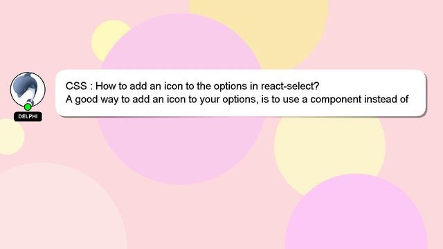 CSS : How to add an icon to the options in react-select? смотреть онлайн