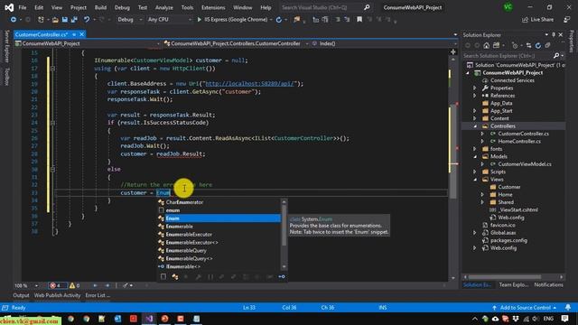 Full Creating WebAPI CRUD Hosting in IIS and Consuming in ASP.Net MVC смотреть онлайн