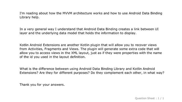 Android : Android Data Binding Library vs Kotlin Android Extensions смотреть онлайн