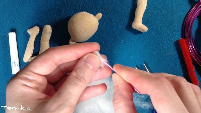 Как сшить маленькую текстильную куклу своими руками смотреть онлайн