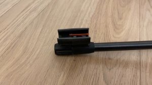 Тюнинг пневматики МР-512 - поставил оптоволоконную мушку с подсветкой.