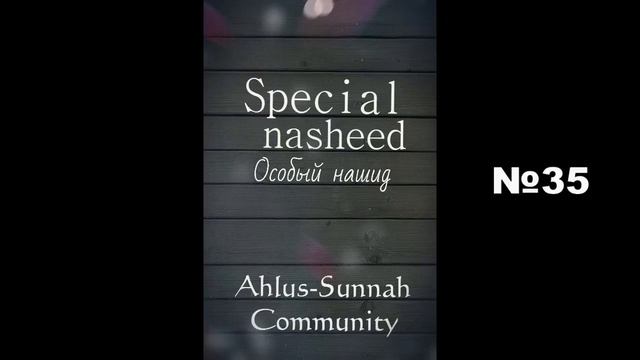 35 - Special Nasheed/Особый нашид • Ahlus-Sunnah Community • AICP