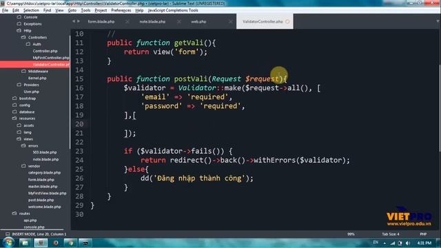 LARAVEL 16 - Cảnh Báo Lỗi Validator смотреть онлайн