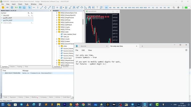 Gate.io Candlestick data from Websocket to MT5 смотреть онлайн