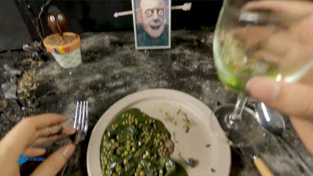 THE HORROR DINNER for Adam Family | Scary food Mukbang animation смотреть онлайн